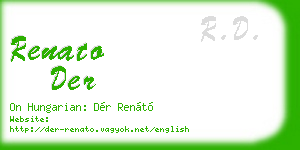 renato der business card